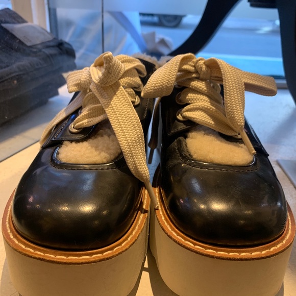 Coach Platform Loafer Mule with Shear Lining - Picture 5 of 7